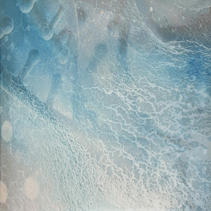 In the Wash #1, digital print on 300gsm rag paper. Image derived from the artist's painting, Framed size 33cm x 33xm